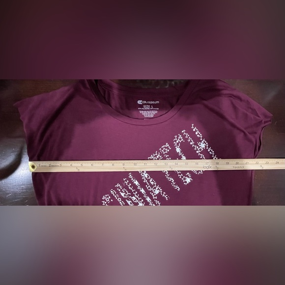 Virginia Tech Maroon Sleeveless Tee Shirt by Colosseum Size L NWOT - Picture 5 of 7